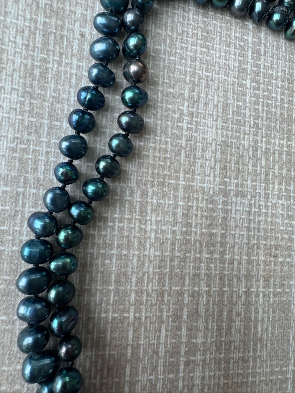 NWOT Polo Ralph Lauren Black and Baroque Pearl Strand Necklace - Picture 8 of 14